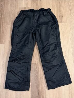 Pulse Men's Insulated Black Cargo Snow/Ski Snowboarding Pants size 3XL